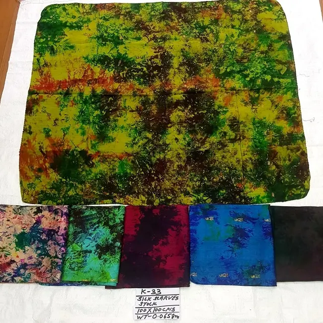 Thiết Kế Ấn Độ Tie Dye Silk In Khăn Vuông