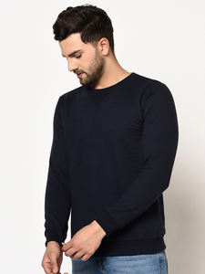 Automne hiver 2024 tendance hommes col rond sweat à manches longues t-shirt impression 3D étiquette personnalisée fait 100% français polaire coton - Product Image 4