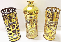 Farida Royal Unique luxe Shisha en laiton courbé Type dôme/vent ouvert couvre haute qualité narguilé coupe-vent miroir Mini narguilé