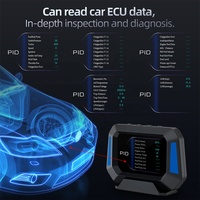 Herramientas para Vehículos P21 Hud OBD2 Gps Pantalla de Visualización Frontal Electrónica para Automóviles Medidor Inteligente Inclinómetro para Automóviles con Advertencia de Vuelco para Todos los Automóviles