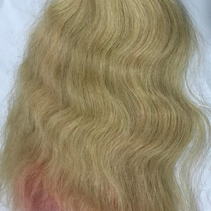 613 Blonde Indian Human <strong>Hair</strong> Temple Virgin <strong>Hair</strong> Extensions With Pink Deep Wavy <strong>Hair</strong> Bundles No Shedding No Tangle