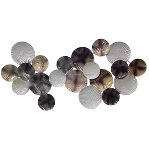 Grande sculpture murale décorative multicolore en fer forgé pour la décoration intérieure. - Product Image 1