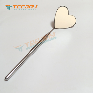 Miroir à cils en acier inoxydable universel en forme de cœur TEEJAY, pointe lisse, finition argentée, logo personnalisé, DHL FEDEX - Product Image 6