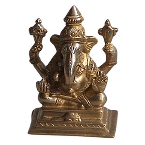 Estatua de Ganesha de Latón Hecha a Mano, Decoración para el Hogar, Estatua de Natraj Bailando en Latón con Acabado Antiguo, Estatua de Latón para Decoración del Hogar - Product Image 3