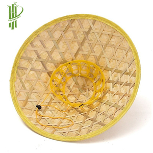 Tốt nhất mùa hè nông nghiệp hình nón mũ rơm bằng tre thật nóng bán buôn xô boater dù để che nắng cho nông dân - Product Image 3