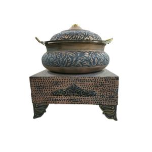 Chauffe-plats pour buffet plaqué or brillant Récipient pour aliments Équipement alimentaire Pot de buffet Plat de service en laiton Récipient en bois - Product Image 6