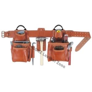 Genuine Vegetable <b>Leather</b> Heavy Duty 18 Pocket <b>Tool</b> Belt With <b>Leather</b> Strap <b>Tool</b> Bag 2023 - Product Image 6