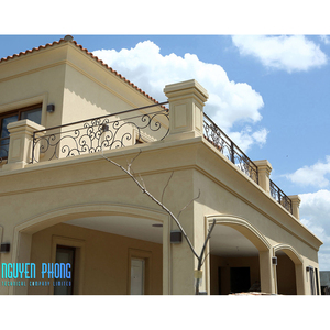 Gold Supplier Manufacturer In Stock Galvanized Wrought Iron Balcony Rails <strong>Handrail</strong> Railing Designs - Product Image 4