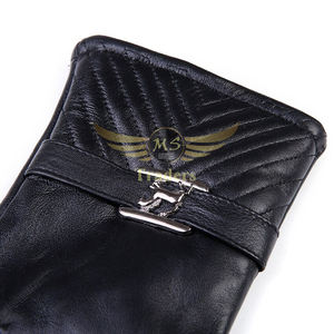 2023 fait mode cuir hommes gants de luxe en cuir souple hiver Super qualité Logo personnalisé ajustement mince - Product Image 5