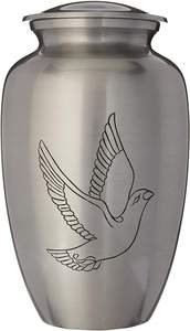 Urna crematoria de aluminio de tres bandas para cenizas - Product Image 4