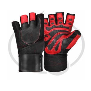Guantes de gimnasio de levantamiento de pesas con diseño y logotipo personalizado, guantes de entrenamiento físico para hombres - Product Image 3