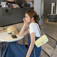 Sac à bandoulière matelassé à la mode classique pour femmes en PU avec chaîne en gros