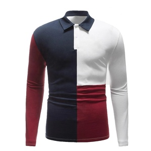 Polo à manches longues pour homme, t-shirt 100% coton, Design personnalisé, manches longues, Baseball, Golf Tennis, séchage rapide, grande taille - Product Image 1