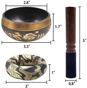 CUENCO DE LATÓN DE MEDITACIÓN TIBETANA DE ALTA CALIDAD Y MEJOR FABRICACIÓN EN TODA EL PRECIO DE VENTA CUENCO DE METAL MÁS VENTA - Product Image 1