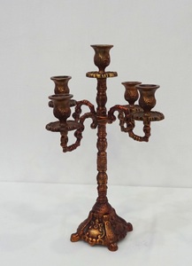 Premium Fancy Dark Embossed Wedding Table Centerpiece <b>Candelabra</b> Unique High Quality Floral Embossed <b>Candelabra</b> for Decoration - Product Image 2