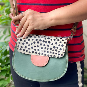 Sac à bandoulière en cuir fourrure d'animaux pour femmes, nouveau, élégant, pour épaule - Product Image 1