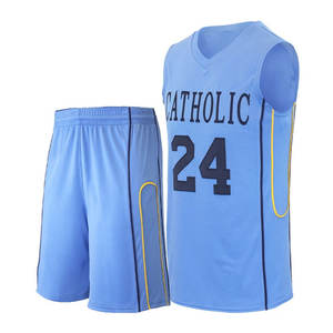 Uniforme de Baloncesto Personalizado, Transpirable, de Secado Rápido, Antibacterial, 100% Poliéster, Camiseta y Pantalones Cortos, Tallas XS-XXL - Product Image 4