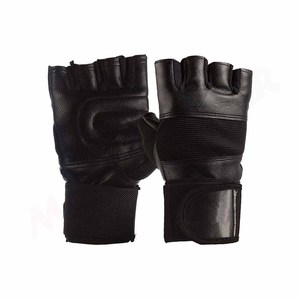 Wholesale Best High Quality Hot Selling Leather Fitness Weightlifting Gloves for Unisex 2023 - Product Image 3