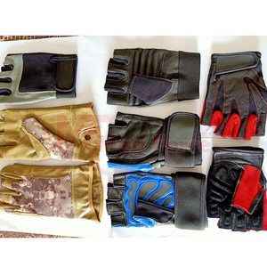 Guantes de Conducción de Cuero Suave para Hombre, Medios Dedos, Piel de Cabra, Protección para las Manos, Equipo de Defensa Personal - Product Image 5