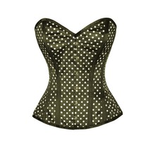 Korset Wanita Berkualitas Tinggi dengan Tulang Baja Ganda, Bahan Satin, Bodysuit Kancing, Bordir Renda, Bernapas, Ramah Lingkungan, dan Mengecilkan Tubuh