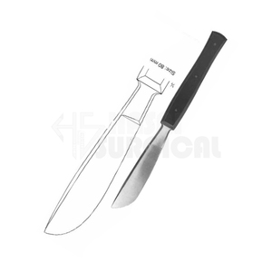 Walb khám nghiệm tử thi dao với tay cầm bằng gỗ thép & nhựa dụng cụ phẫu thuật scalpel lưỡi sau khi chết dao CE chứng nhận - Product Image 1