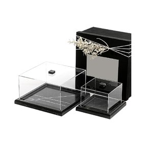 Classic Design Acrylic <b>Sweet</b> Server with Acrylic Lid Set of 2 Different Sizes Home Arts Wedding & <b>Gifting</b> Use - Product Image 1