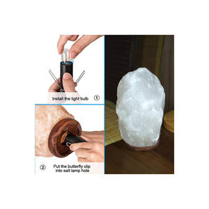 IMPEX PAKISTAN Lámpara de sal de roca de cristal blanco del Himalaya de alta calidad Técnica de atrapasueños tallada a mano Tamaño personalizado Logotipo personalizado - Product Image 3
