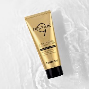 ครีมล้างหน้า FARMSTAY PEPTIDE9 SUPER VITALIZING CLEANSING CREAM สูตรต่อต้านริ้วรอยจากเกาหลี บำรุงผิว ชุ่มชื้น ปลอบประโลมผิว 180 มล. - Product Image 2