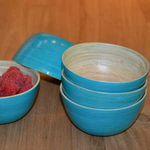 Cuenco de bambú enrollado a mano, cuencos de bambú en espiral, ecológico, de alta calidad, vietnamita - Product Image 2