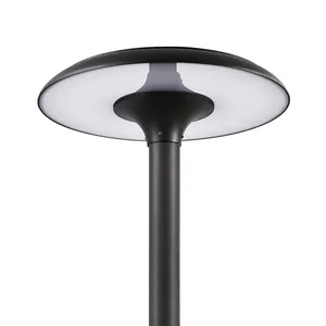 Farola solar LED redonda clasificada IP66 de Yaolong con poste de aluminio Fuente de alimentación eléctrica única Lámpara de jardín - Product Image 5