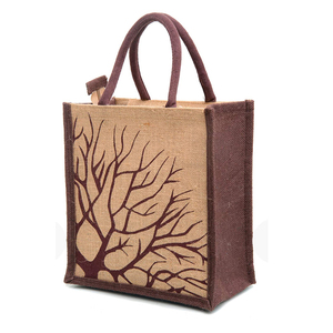 Eco-Friendly Small Jute Shopping <b>Bag</b> with Zip & Handle Handmade Stylish Fancy Multipurpose Grocery Gift Carry <b>Bag</b> for Daily Use - Product Image 3