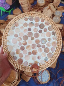 Bolso de Hombro Tejido a Mano de Ratán Premium, Redondo, Textura Natural, Bolso de Playa, Accesorio de Moda Boho Vintage - Product Image 5