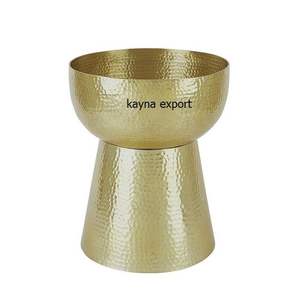 Macetero decorativo de metal y oro para decoración del hogar - Product Image 3