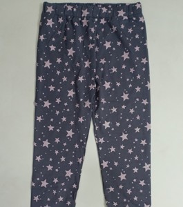 Leggings Elasticizzati di <span class=keywords><strong>Alta</strong></span> Qualità per Ragazze Adolescenti, 100% Cotone Lavorato a Maglia, Tinta in Capo, Marca di Esportazione Surplus - Product Image 1