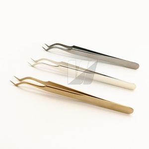 แหนบถอนขนตาแหนบสแตนเลสพลาสม่าสีทองแบบ Z พร้อมโลโก้ตามสั่ง - Product Image 6