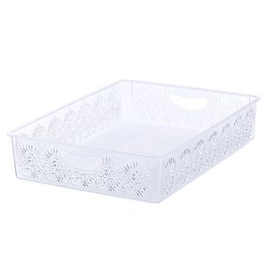 Cesta de almacenamiento de plástico blanco, las 10 mejores, 5L - Product Image 1