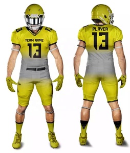 Tenues de football américain grande taille respirantes, nouveau design estival, maillot sublimé brodé, vente en gros, manches courtes - Product Image 6