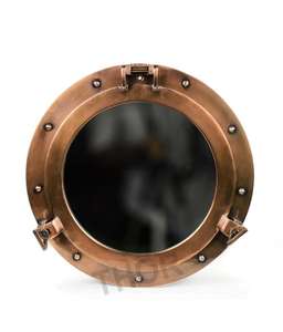 Cuivre Hublot Miroir Hublot Nautiques salle de bains maison Miroir - Product Image 1