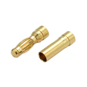 2mm 2.5mm 3mm 3.5mm 4mm 5mm copper gold plated pins banana plug and socket banana connector adapter