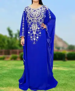 Muslim长裙Abaya伊斯兰阿拉伯头巾连衣裙kaftan Dubai Kaftan Moroccan服装Kaftan