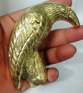 มือจับทองเหลืองรูปนกอินทรีสำหรับเดิน,หัวนกดีไซน์แบบวินเทจสีพื้น - Product Image 5
