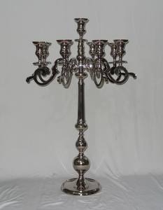 Candélabre en laiton nickelé de haute qualité Style Unique fantaisie 9 Lite 7 Lite 5 Lite Festival religieux Offre Spéciale Menorah - Product Image 6