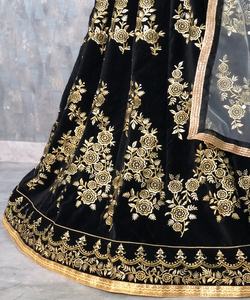 Trending Georgette Sequence Lehenga Choli Thread Work Semi-Stitched Party Wear Dupatta Indian Pakistani Ethnic Garment Wholesale ApparelGarment - Product Image 4