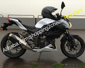 Kit de Carenado de ABS para <span class=keywords><strong>Kawasaki</strong></span> <span class=keywords><strong>Z250</strong></span> 15 16 Z 250 Z300 <span class=keywords><strong>2015</strong></span> 2016 Z 300 Blanco Negro Juego de Carenados para Moto Deportiva - Product Image 1