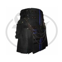 Kilt gothique pour homme - Design personnalisable en coton, acrylique et laine - Coupe confortable - Accessoires pour instruments de musique Fortis Sports