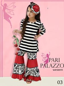 Top d'hiver pour petites filles, vêtements pour enfants, en tissu à rayonne mélangé, de style décontracté, avec impression numérique - Product Image 2