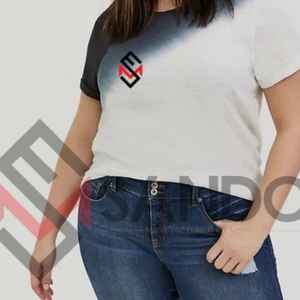 T-shirt Long pour femmes, mode, impression personnalisée, manches courtes, t-shirt robe, vêtements décontractés, personnalisé, été XXL, coton occidental - Product Image 3