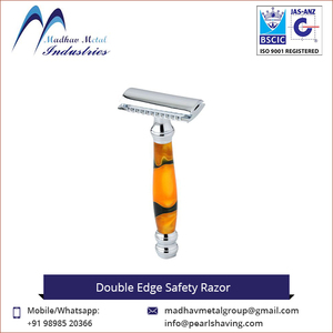 Venta al por mayor de maquinillas de afeitar de seguridad de doble filo de acero inoxidable para hombre, personalizadas/Madhav Metal, las más vendidas a precio mayorista - Product Image 5