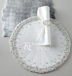 Manteles Individuales decorativos con cuentas, tamaño personalizado, precio más barato, proveedor a granel, fabricación por refractex, India, hecho en la India - Product Image 1