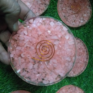 Wholesale High And precious Quality Mix Orgone Charging Plated Wholesale Orgone <b>Coasters</b> for decoration Buy From Rais AGATE - Product Image 1